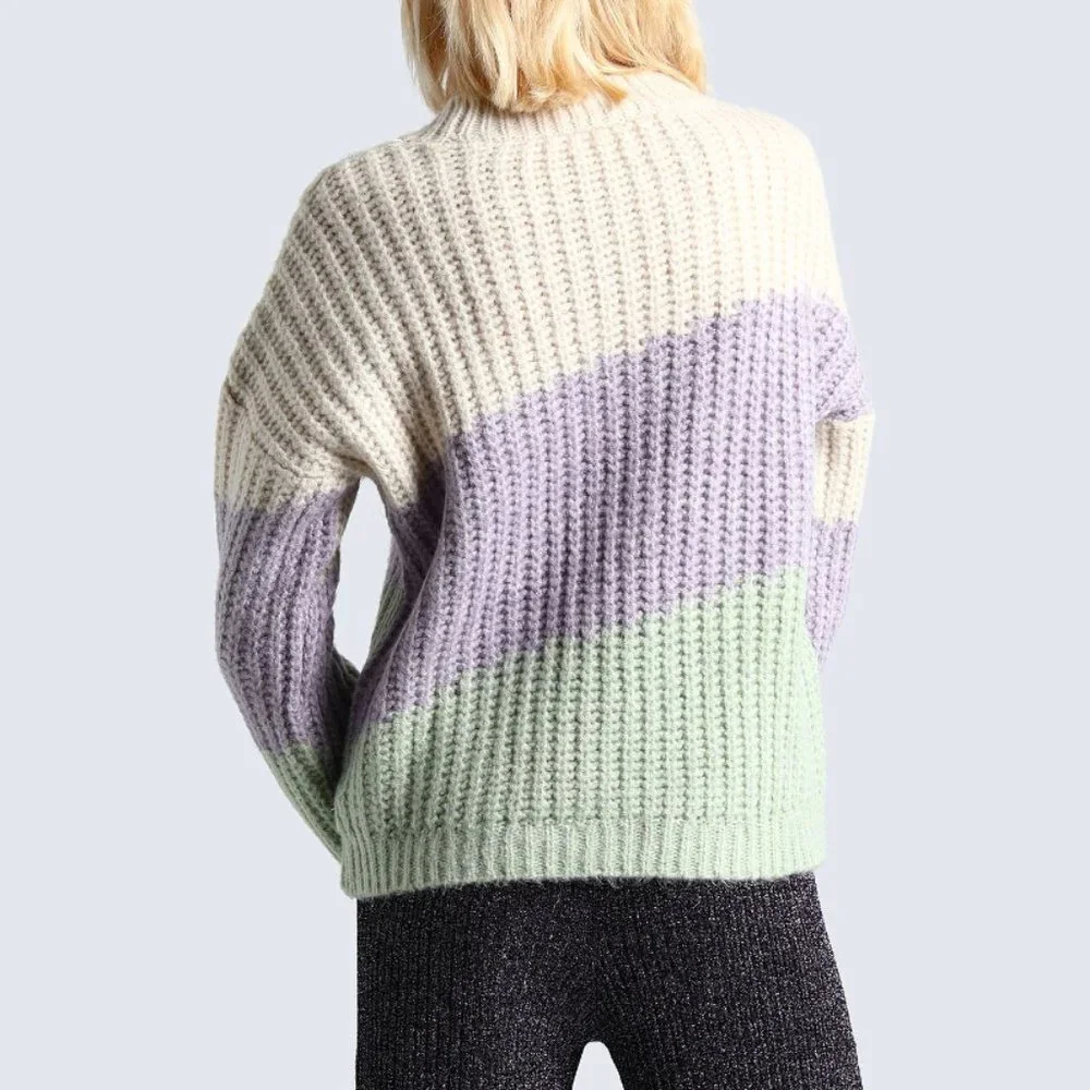 TOPSHOP Color Block Sweater - Picture 2 of 3